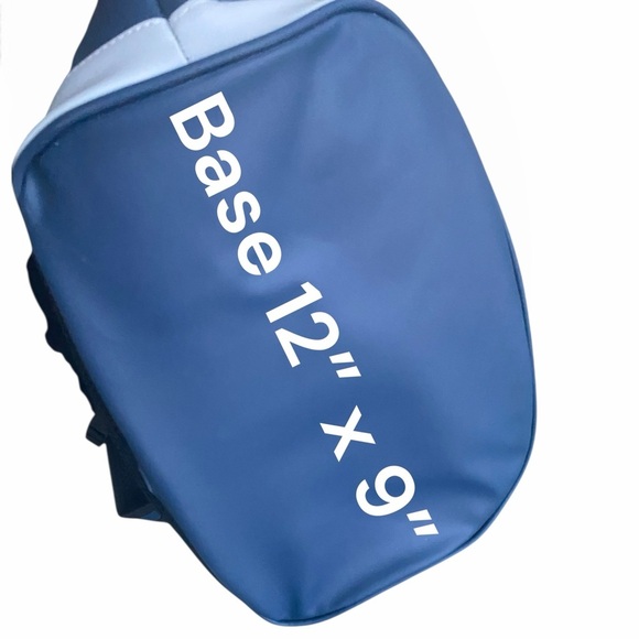 BACKPACK COOLER Blue Grey Roll-Top Velcro Closure Oversized New Without Tags - Picture 6 of 14